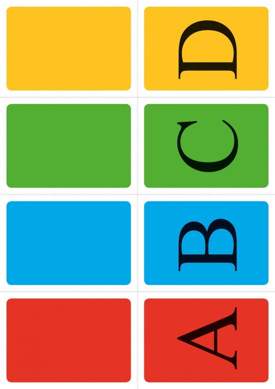 Hlasovací karty AMOS podporující formativní hodnocení (1A-00)