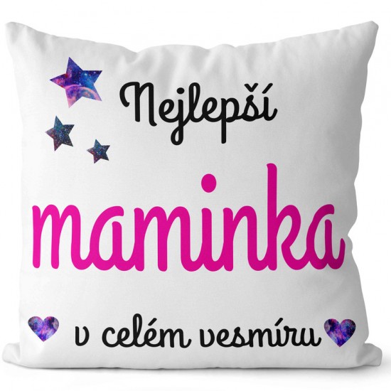 Polštářek Nejlepší maminka ve vesmíru