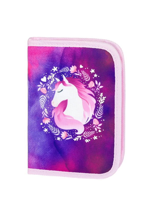 Baagl Školní penál klasik dvě chlopně Kůň