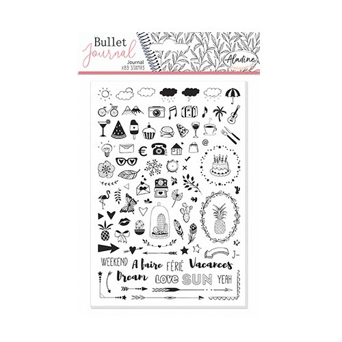 Levně Diářová razítka Aladine Stampo BULLET JOURNAL 89 ks - Můj diář