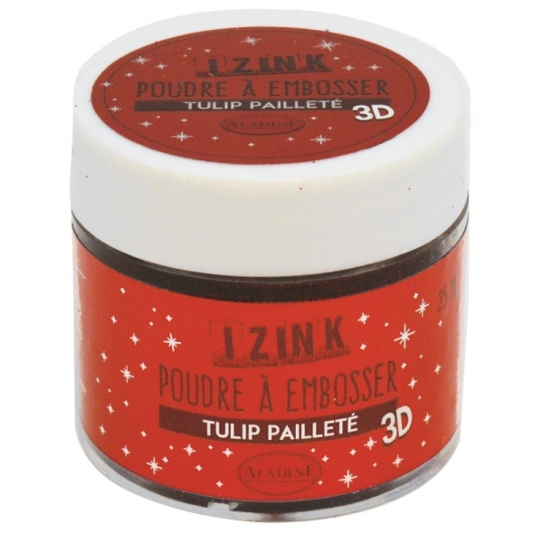 Embosovací prášek Aladine 25 ml - tulip červená třpytivá