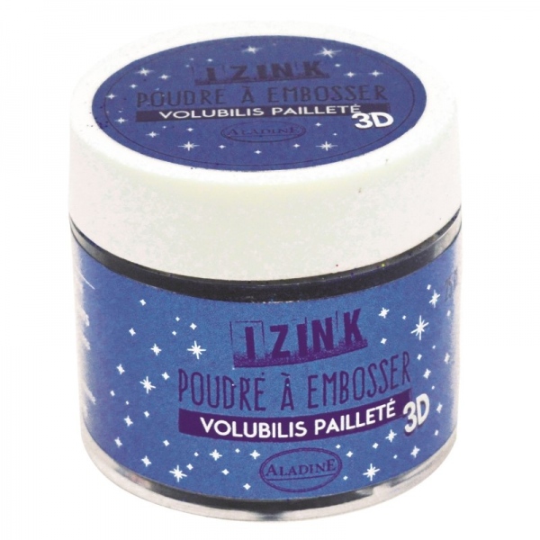 Embosovací prášek Aladine 25 ml - volubilis modrá třpytivá