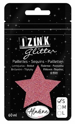 Aladine Třpytky Aladine Izink Glitter, 60 ml, vel. S - VYBERTE ODSTÍN - Třpytky Aladine Izink Glitter, 60 ml, vel. S - rose foncé, sytá růžové