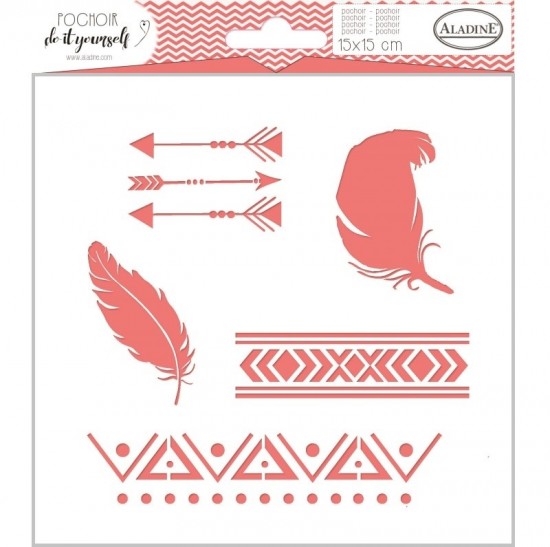 Šablona Aladine 15 x 15 cm - Etno