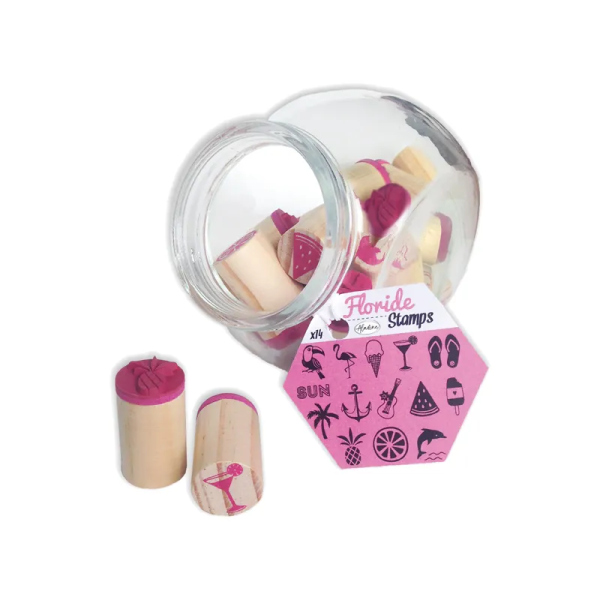Diářová razítka Aladine Stampo BOCAL 14 ks - Florida