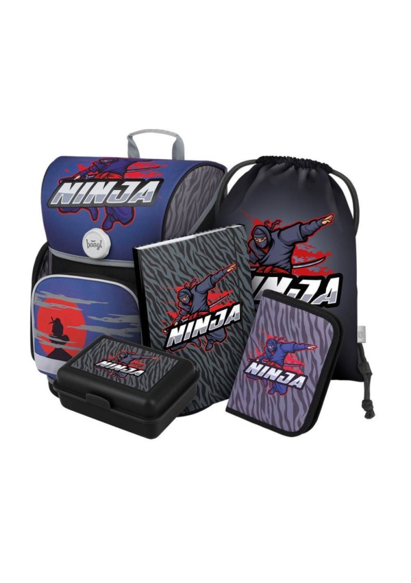 Baagl Set 5 Ergo Ninja: aktovka, penál, sáček, desky, box