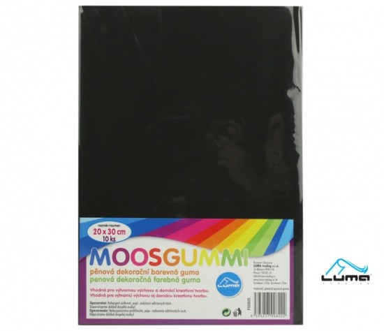 Moosgummi A4 černá Luma 1ks