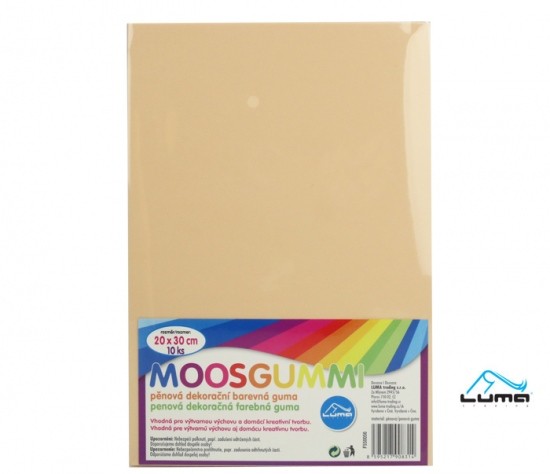 Moosgummi A4 tělová Luma 1 ks