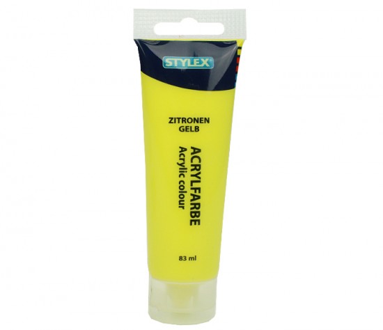 Barvy akrylové 83ml, žlutá