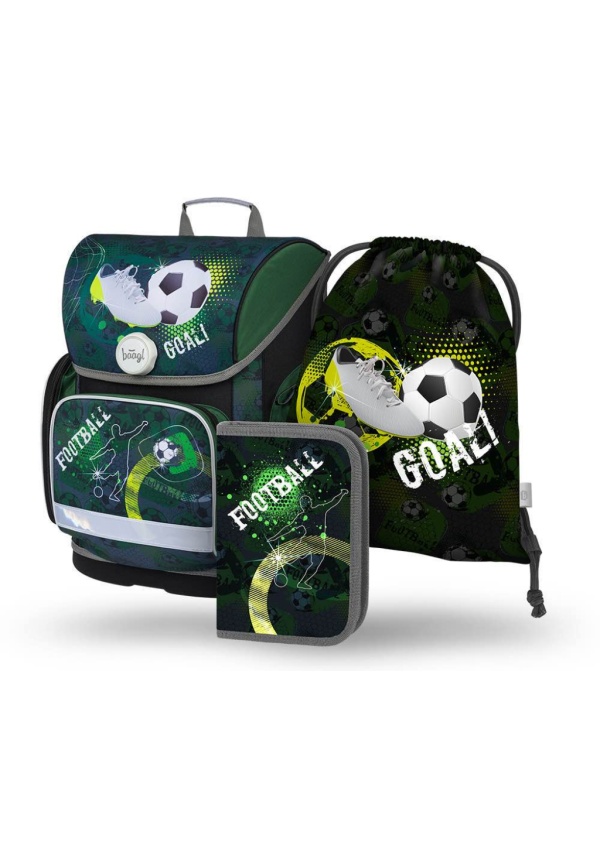 Baagl set 3 Ergo Fotbal: aktovka, penál, sáček