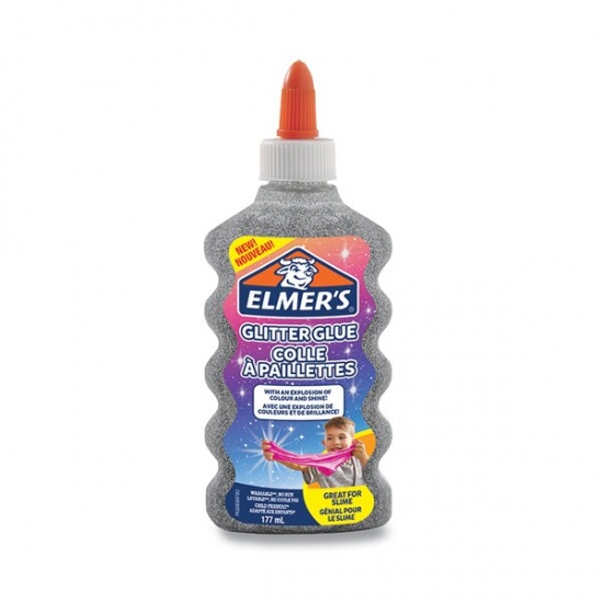 Levně Lepidlo Elmer´S Glitter Glue stříbrné