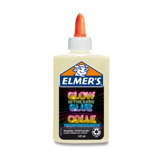 Lepidlo Elmer´s Glow in Dark Glue 147 ml, výběr barev béžové