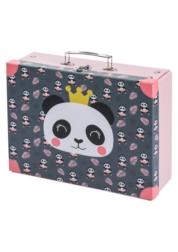 Baagl Skládací školní kufřík Panda 