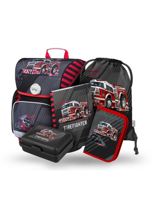 Baagl set5 Ergo Hasiči: aktovka, penál, sáček, desky, box