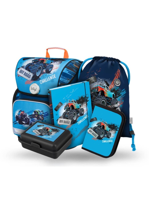 Baagl set 5 Ergo Truck: aktovka, penál, sáček, desky, box