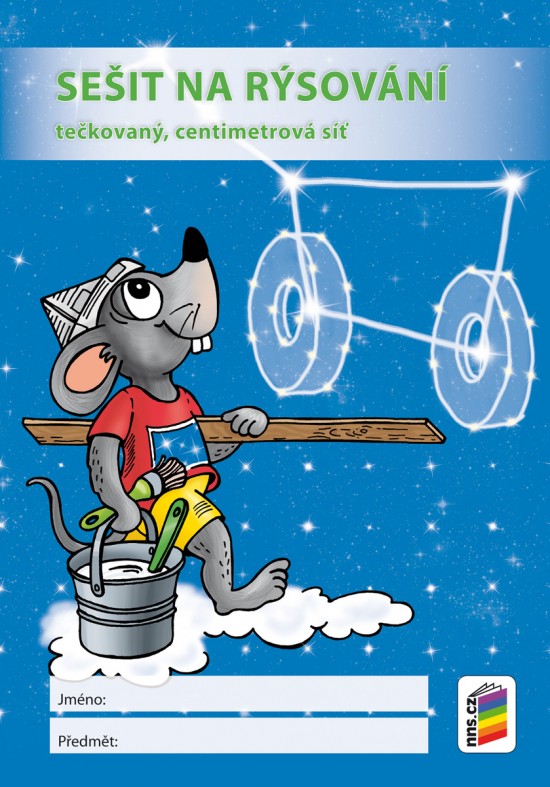 Sešit na rýsování (tečkovaný, centimetrová síť) S-05