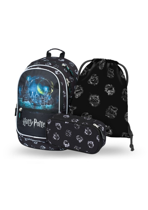 Baagl 3 set Core Harry Potter Bradavice: batoh, penál, sáček
