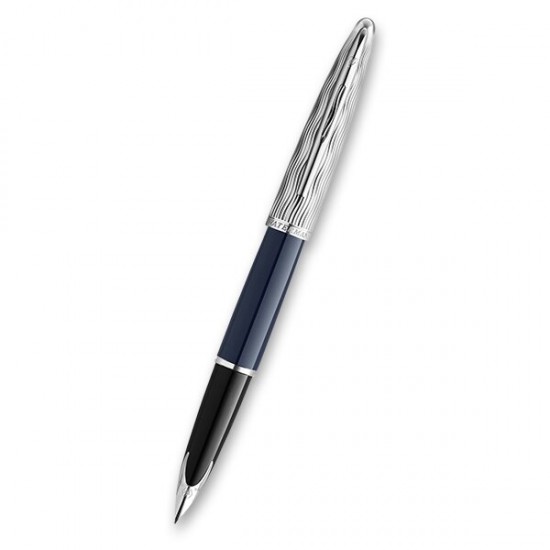 Levně Waterman Carne Made in France DLX Blue CT plnicí pero hrot F