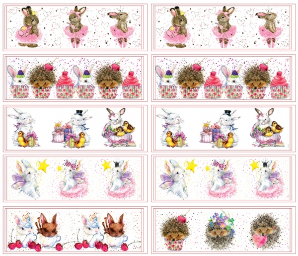 Smršťovací dekorace na vejce pohádkové 10ks+10stojánků