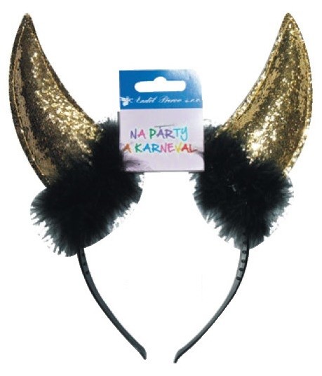 Čelenka rohy zlaté 