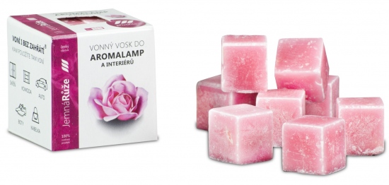 Vonný vosk - Jemná růže 30 g, 8 kostiček