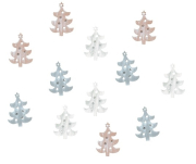 Stromeček dřevěný s lepíkem 3,5 cm, 12 ks