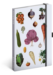 Notes Zelenina Kateřiny Winterové, linkovaný, 13 × 21 cm