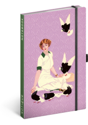 Notes Holubi Kateřiny Winterové, linkovaný, 13 × 21 cm