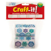 Samolepky sněhové vločky (900ks) (AX408)