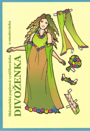 Divoženka - Sběratelská papírová vystřihovánka a omalovánka