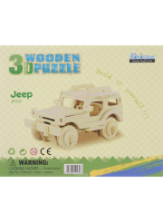 Dřevěné 3D puzzle - Jeep