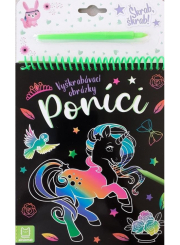 Vyškrábavací obrázky Poníci