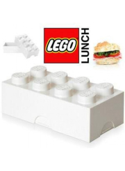 Svačinový box LEGO - bílý