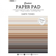 Blok barevných papírů Studio Light, A5 (36 listů) – zemité barvy