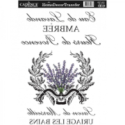 Transferový obrázek Cadence, 25x35 cm, HomeDeco - věnec a levandule