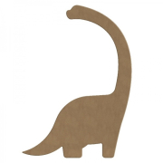 Dřevěný výřez k dekoraci Gomille, 18 x 29 cm – diplodocus