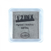 Razítkovací polštářek AladineIZINK EMBOSSING - metal silver, stříbrná