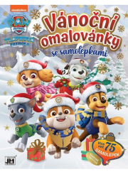 Tlapková patrola - Vánoční omalovánky se samolepkami