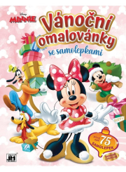 Minnie - Vánoční omalovánky se samolepkami