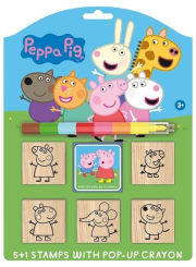 Prasátko Peppa - Razítka 5+1 s voskovou