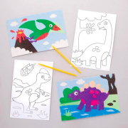 Obrázky dinosauři - pískování (AW580) 8ks