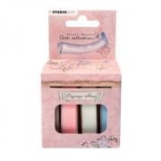 Organzová stuha, 4 ks – Romantic Moments