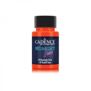Svítící UV barva na textil Cadence Midnight Shine, 50 ml - orange, oranžová