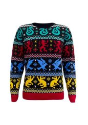 Harry Potter vánoční svetr - Koleje (velikost L)