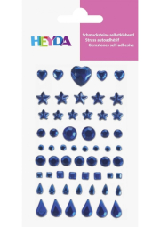 HEYDA dekorační smolepicí kamínky - tmavě modré