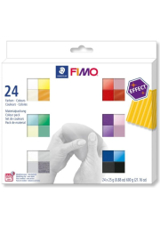 FIMO sada 24 barev x 25 g - Efekt