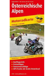 Rakouské Alpy 1:250 000 / motocyklová mapa
