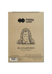 Happy Color Skicák se spirálou - Black&Brown A5