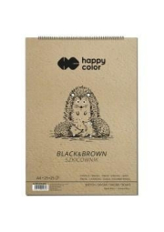 Happy Color Skicák se spirálou - Black&Brown A4