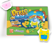 Sada s nálepkami - Obleč si zvířátka